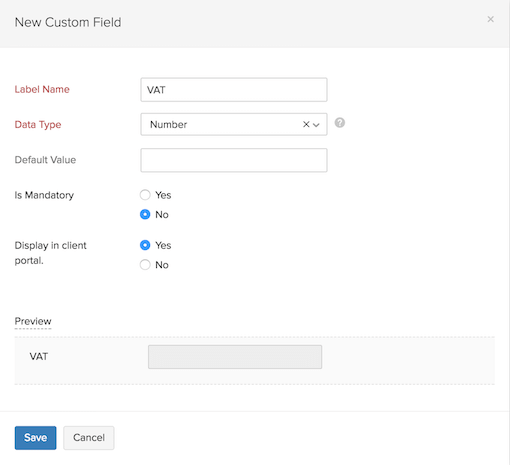 Creating Custom Fields