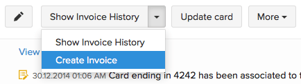 Recurring Invoice history