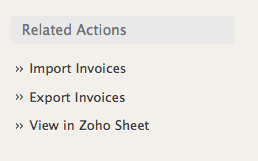 Invoice List Side Bar