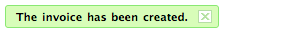 New invoice added successfully