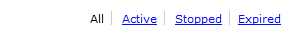 Recurring filters