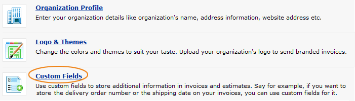 custom fields