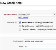 Create Credit Notes