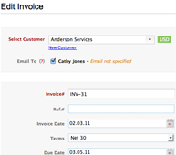 Editable Invoices Editable Invoices