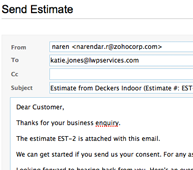 Email Estimates Email Estimates