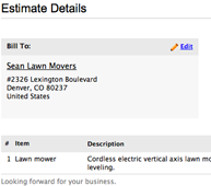 View Estimate Details View Estimate Details