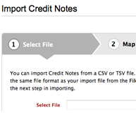 Import Credit Notes