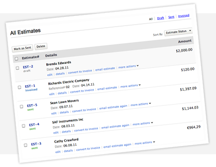 Create estimates online Create estimates online