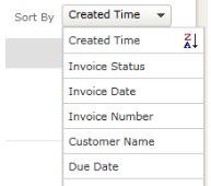 Sort Invoices Sort Invoices