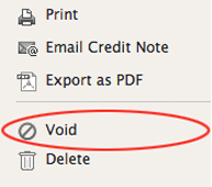  Void Credit Notes