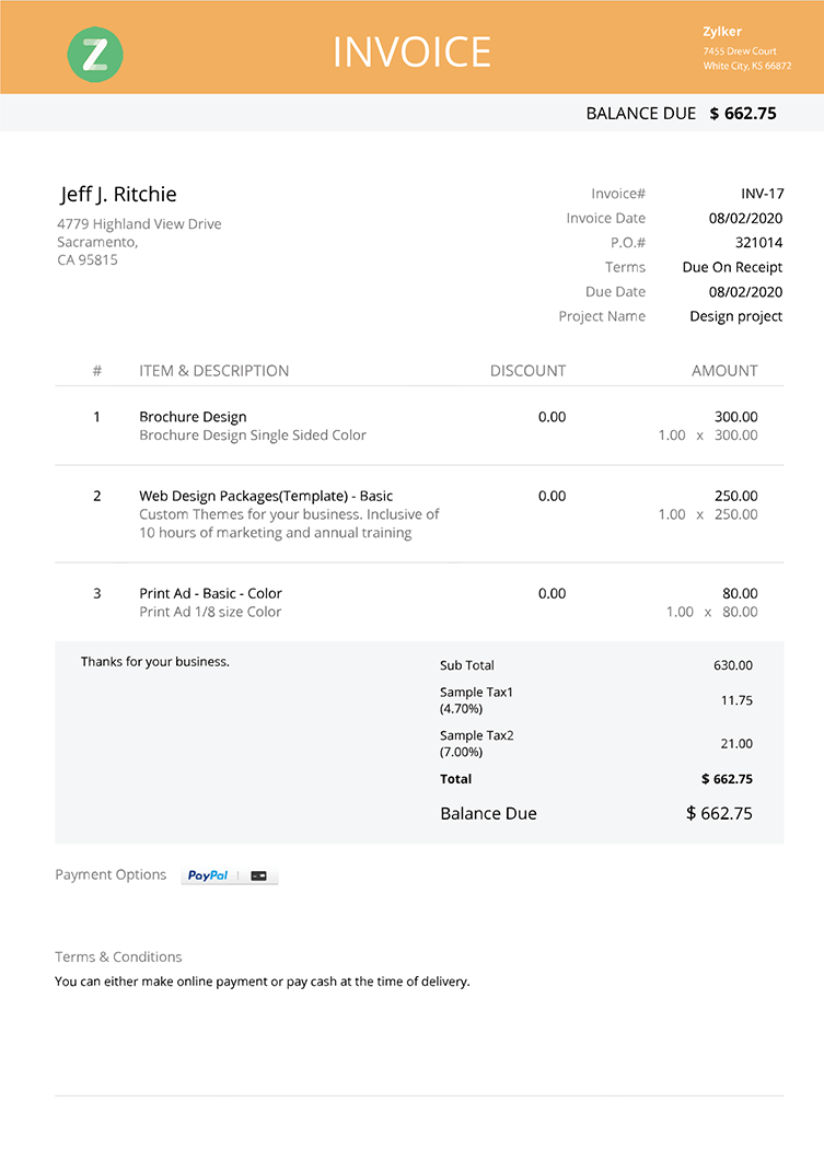 Microsoft Word Invoice Template, Microsoft Excel Invoice Template