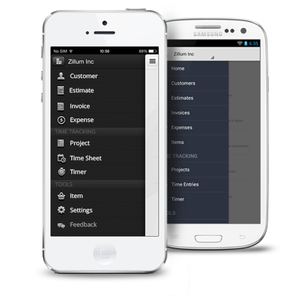 Zoho Invoice Mobile apps Mobile invoicing apps