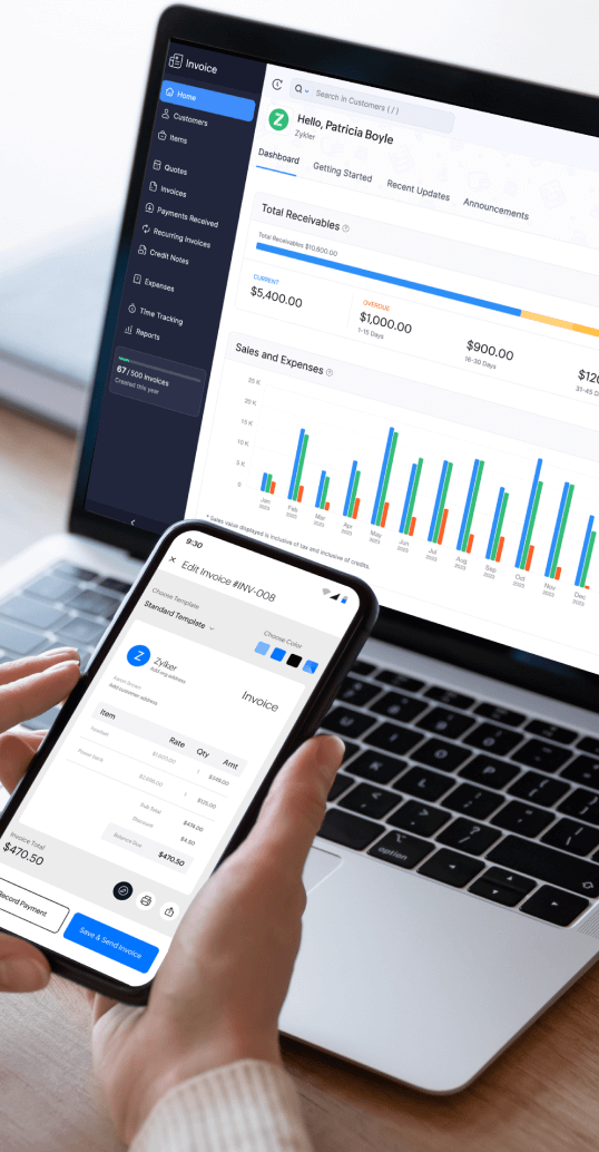 Free invoicing software - Zoho Invoice