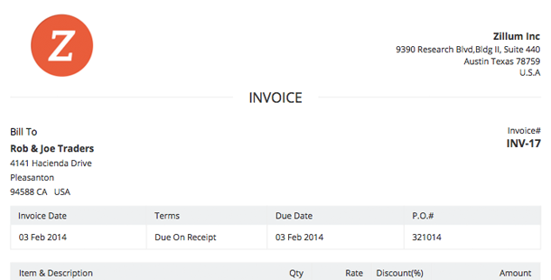 Send invoice