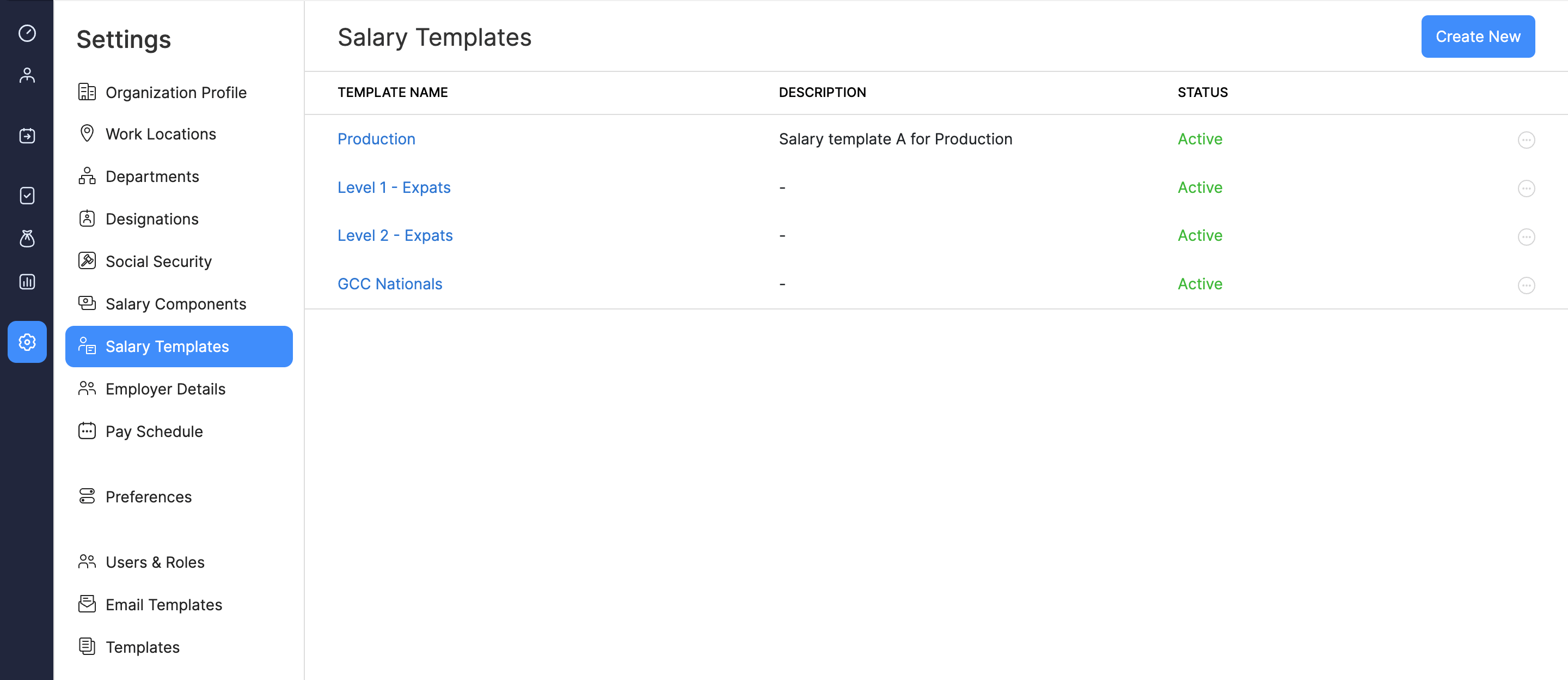 Salary Templates