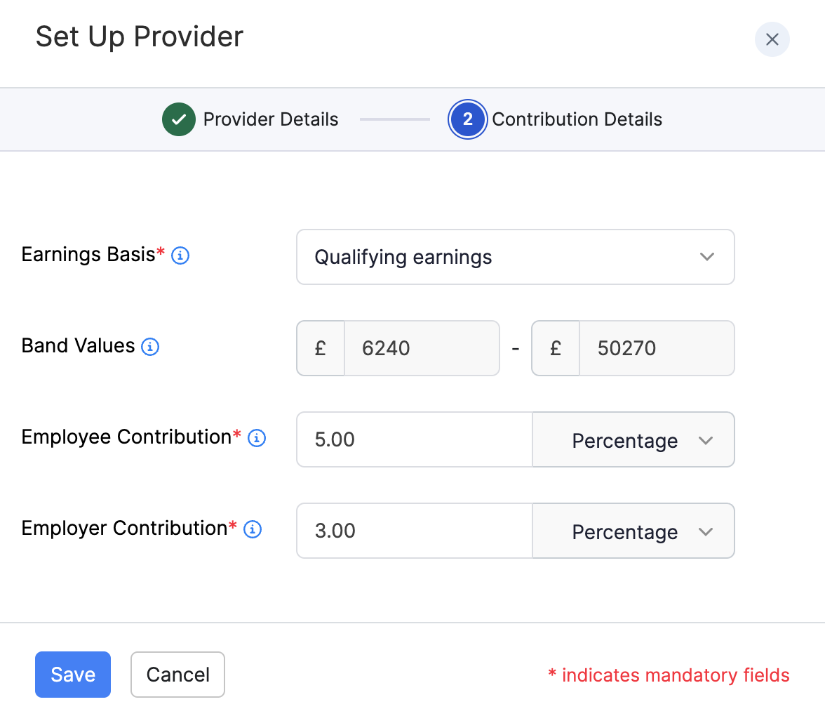 Set contribution details for Nest