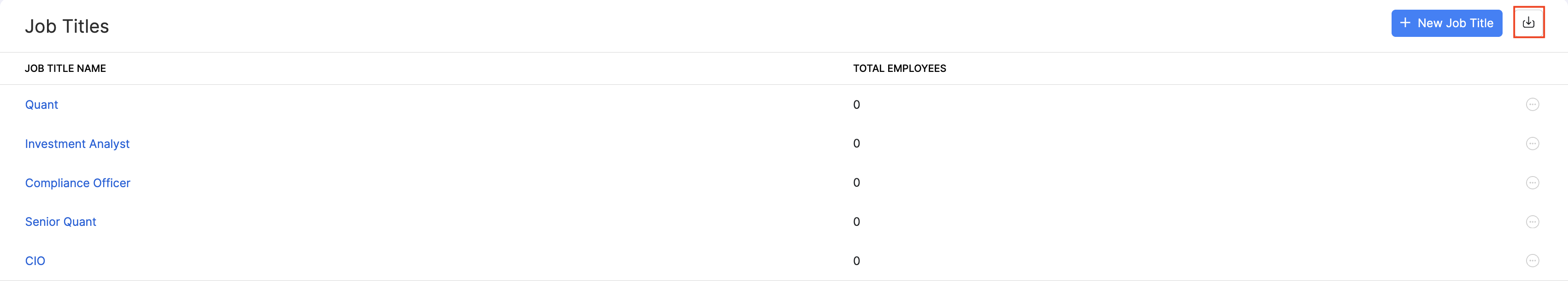 Import job titles in Zoho Payroll