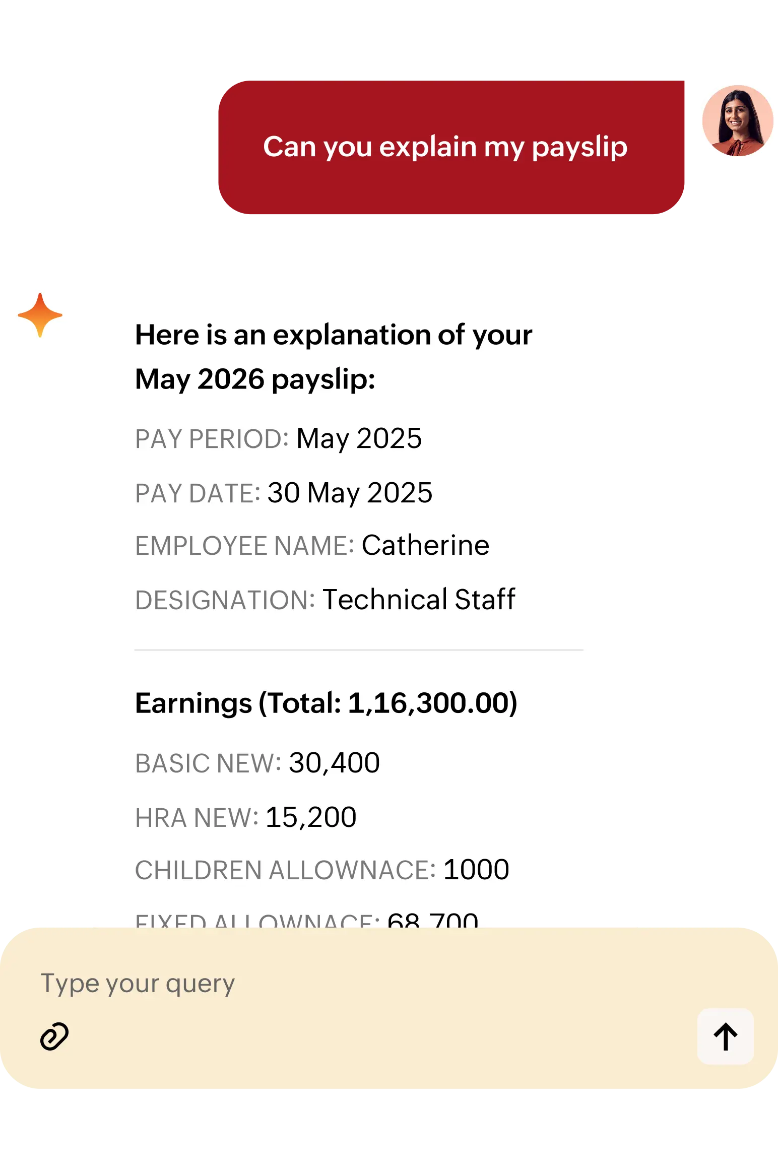 Payslip explanation icon