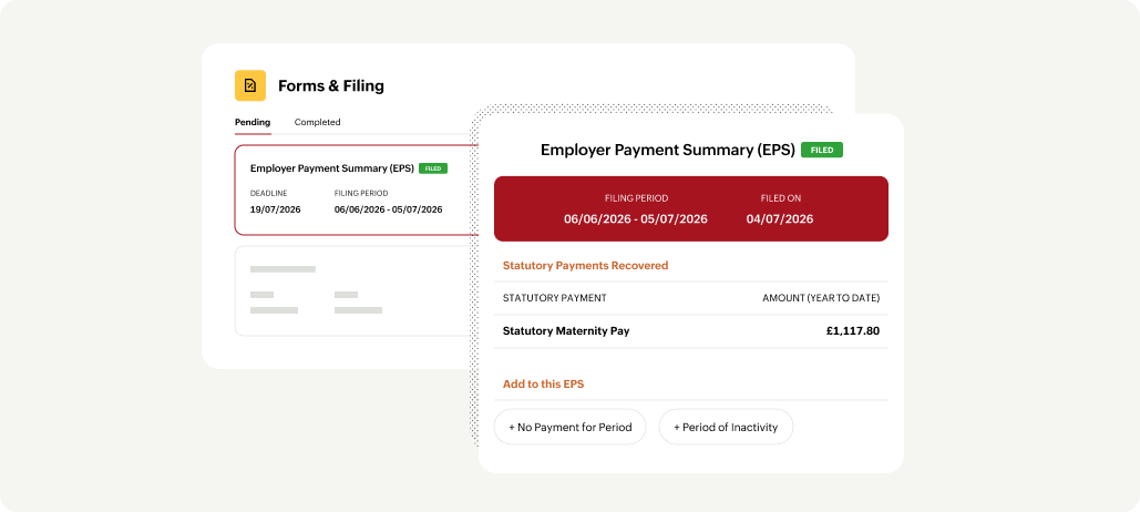 Zoho Payroll UK statutory compliance and HMRC forms