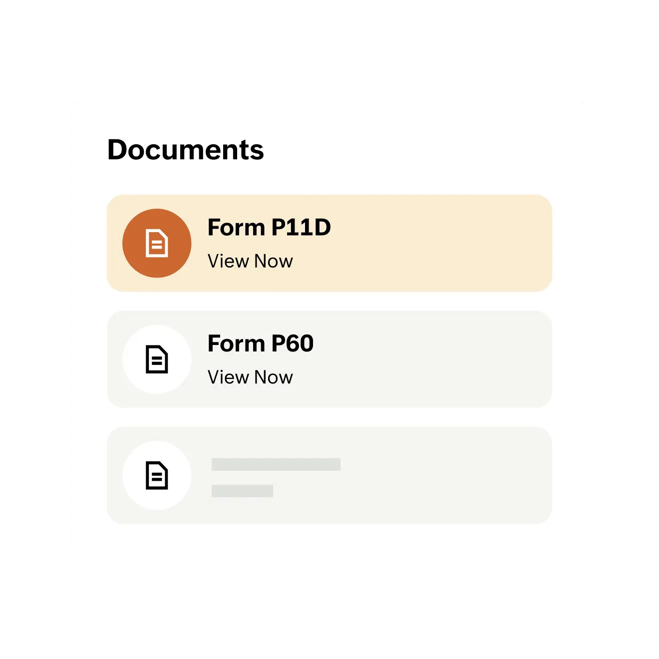 Employee tax forms available in Zoho Payroll UK.