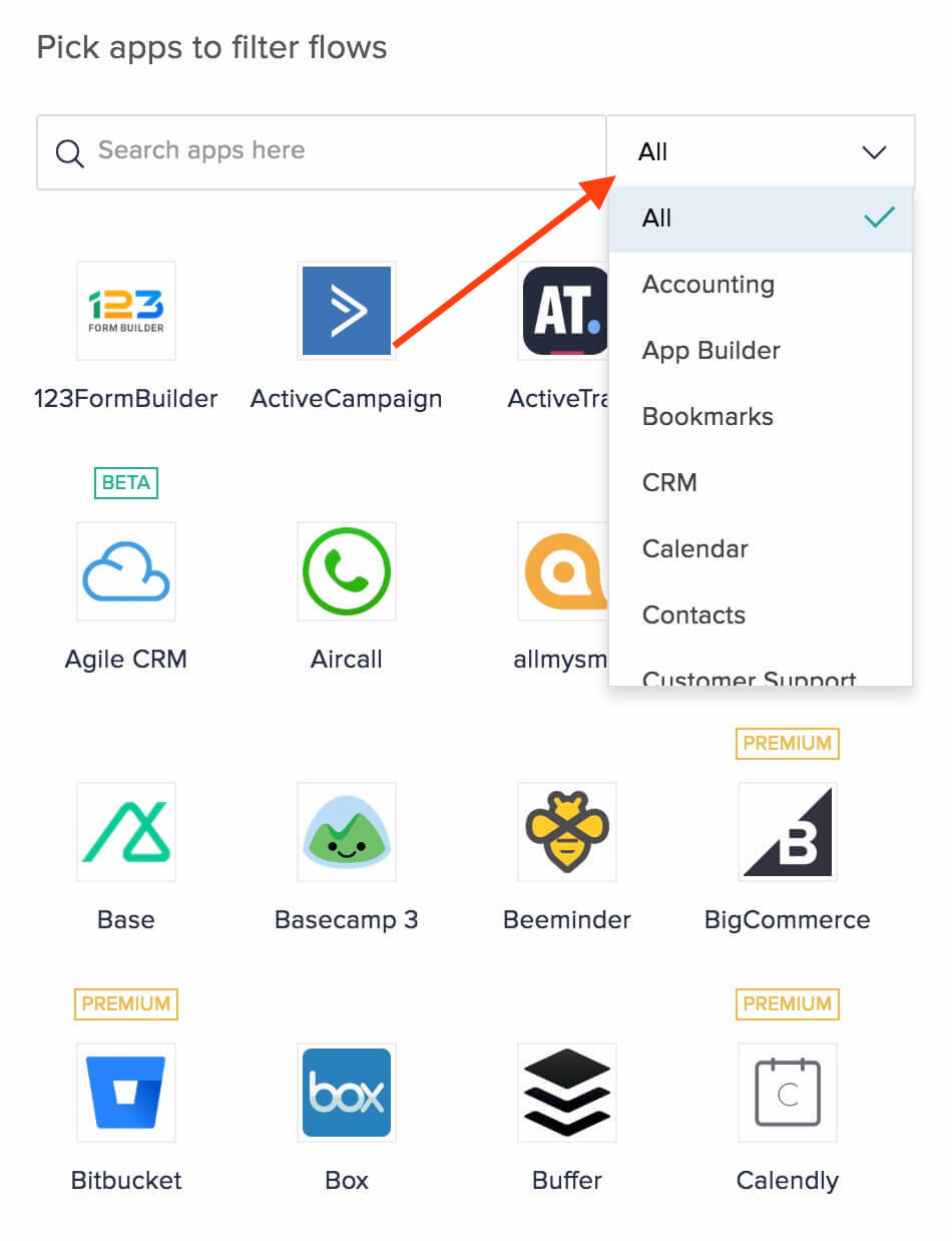 app categories
