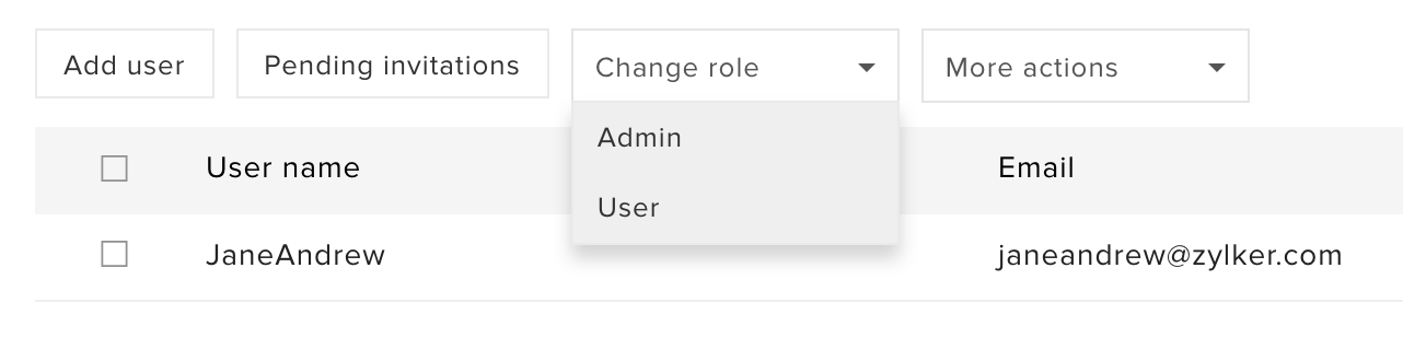 Change user role