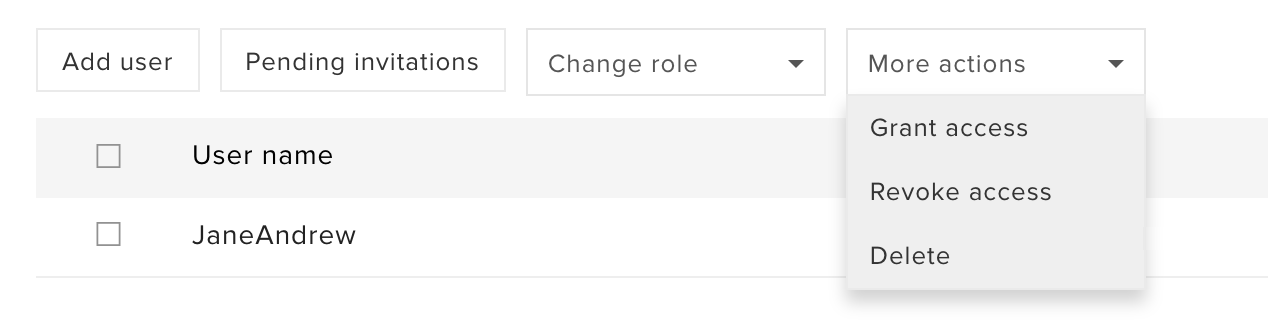 Set access permissions
