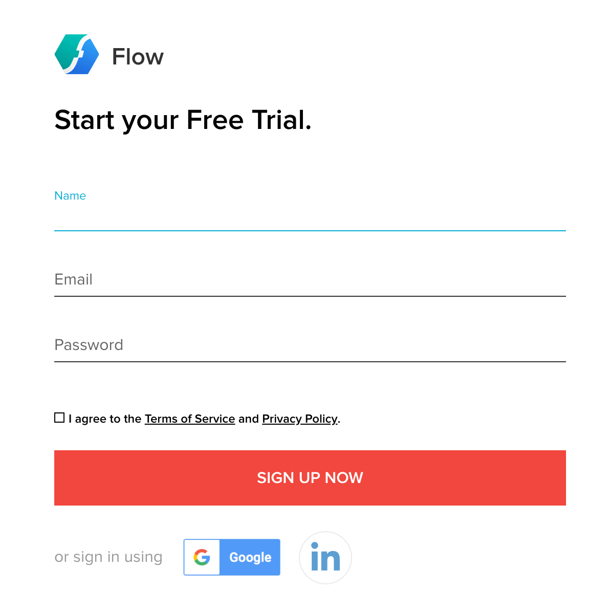 Sign up