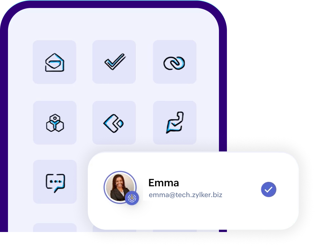 Log in to Zoho with a verified Smart Sign-in account