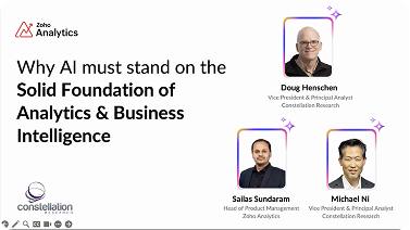 Why AI must stand on the solid Foundation of Analytics & BI