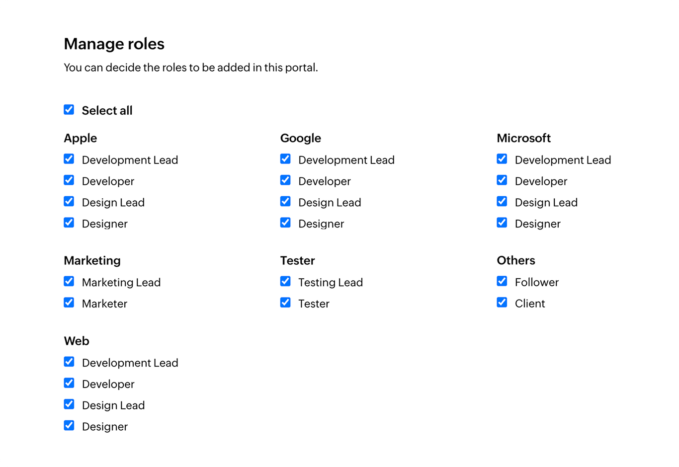 Role-based access control