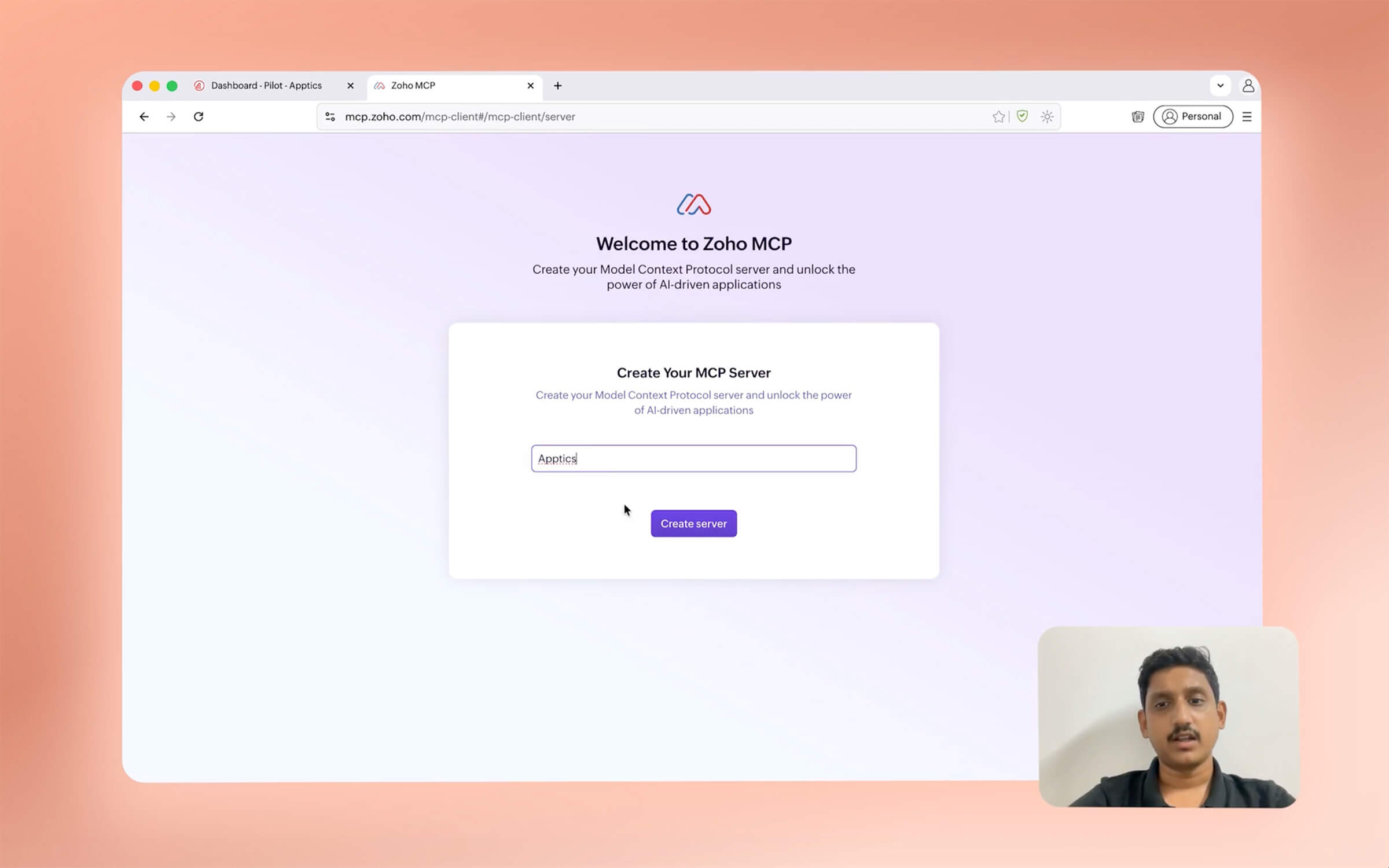 Zoho Apptics MCP server