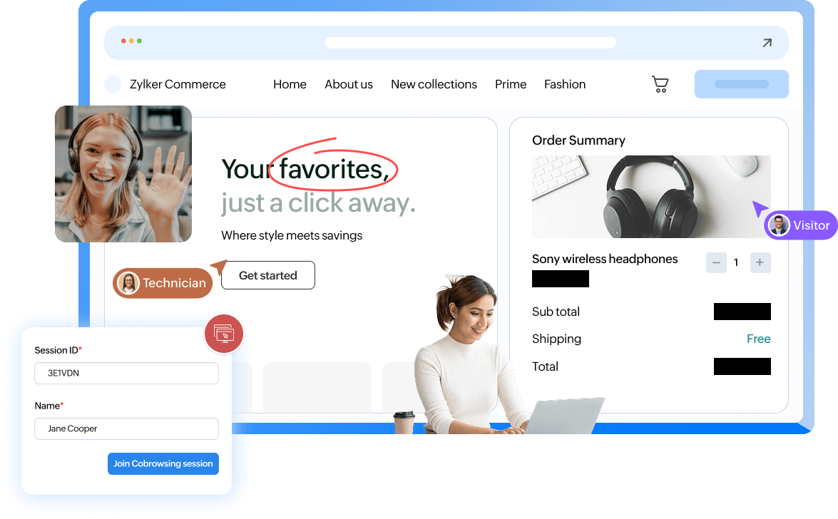 Real-time cobrowsing technology