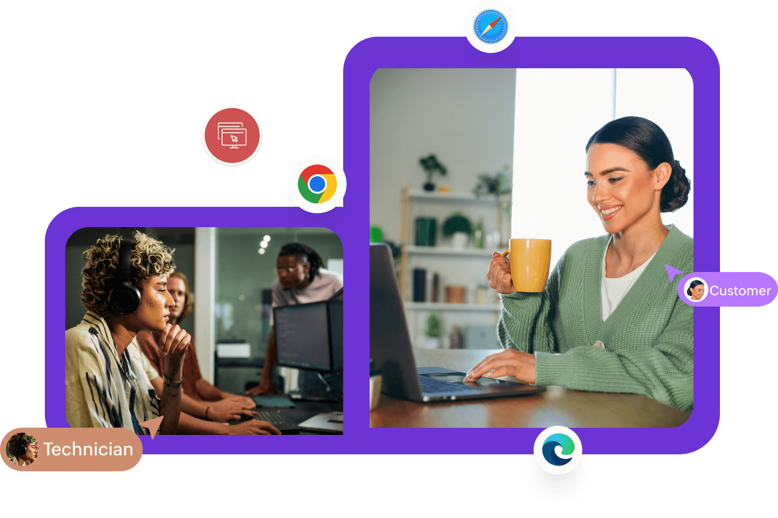 Transfer and collaborate in Cobrowse sessions