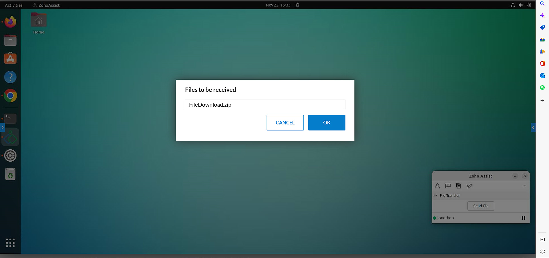 Download Prompt Linux