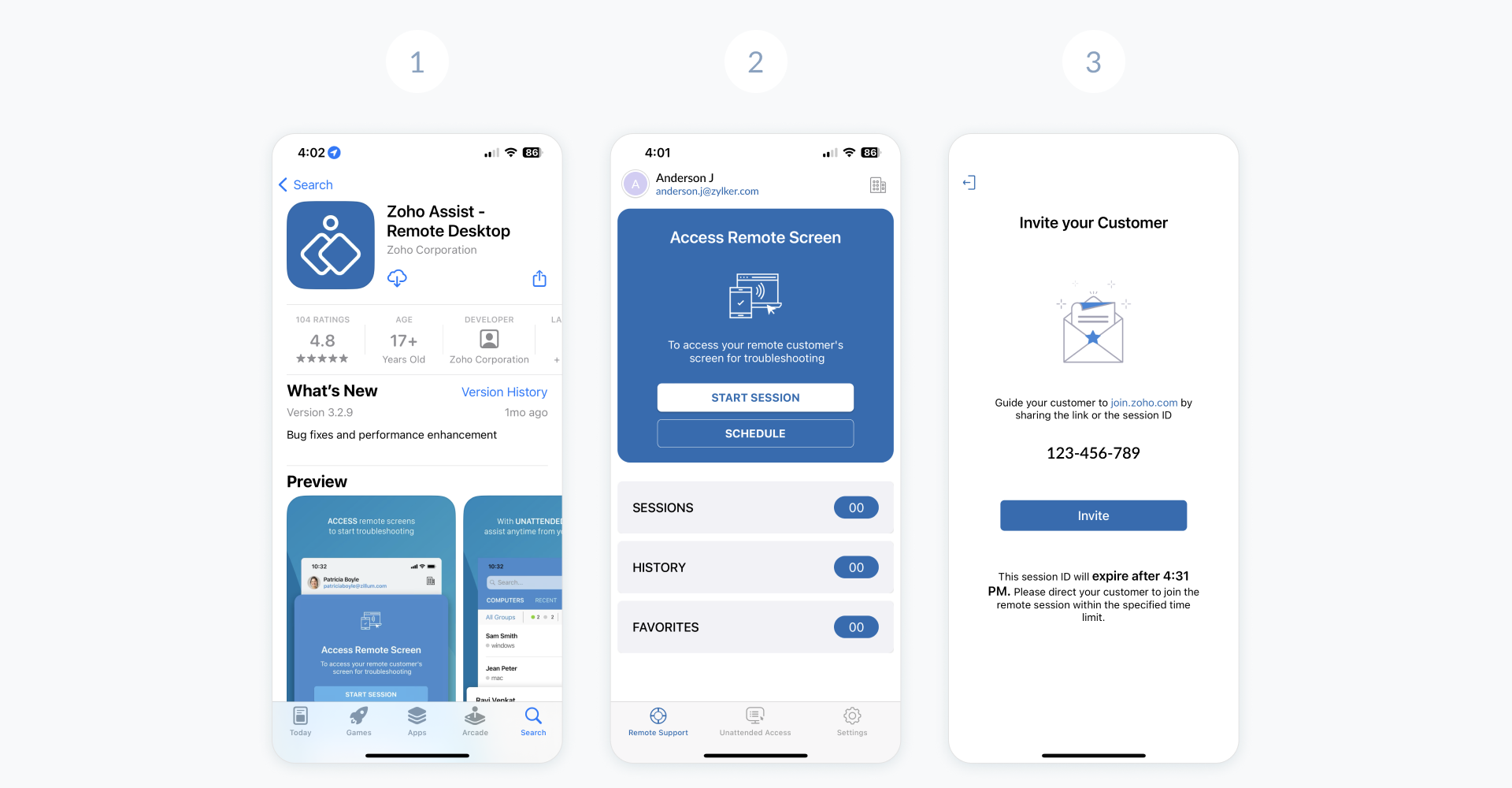 iOS App Start Session