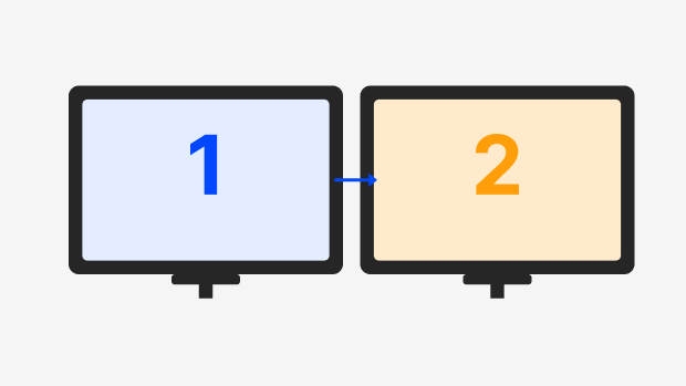 Multi monitor navigation