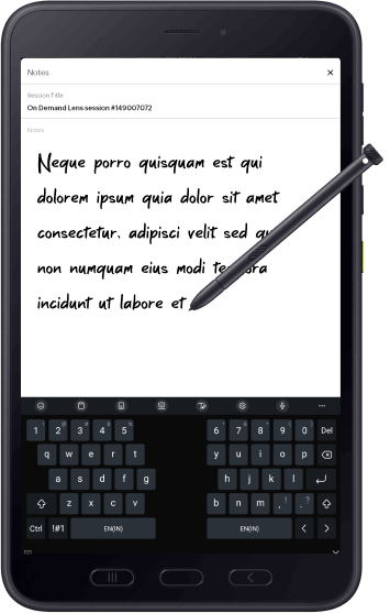 Session notes