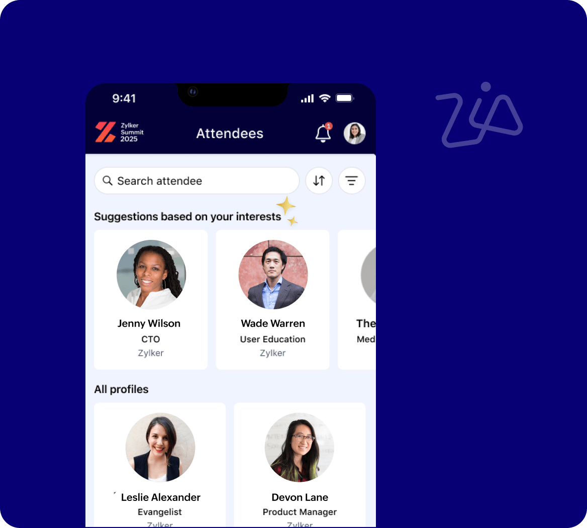Event networking platform on mobile