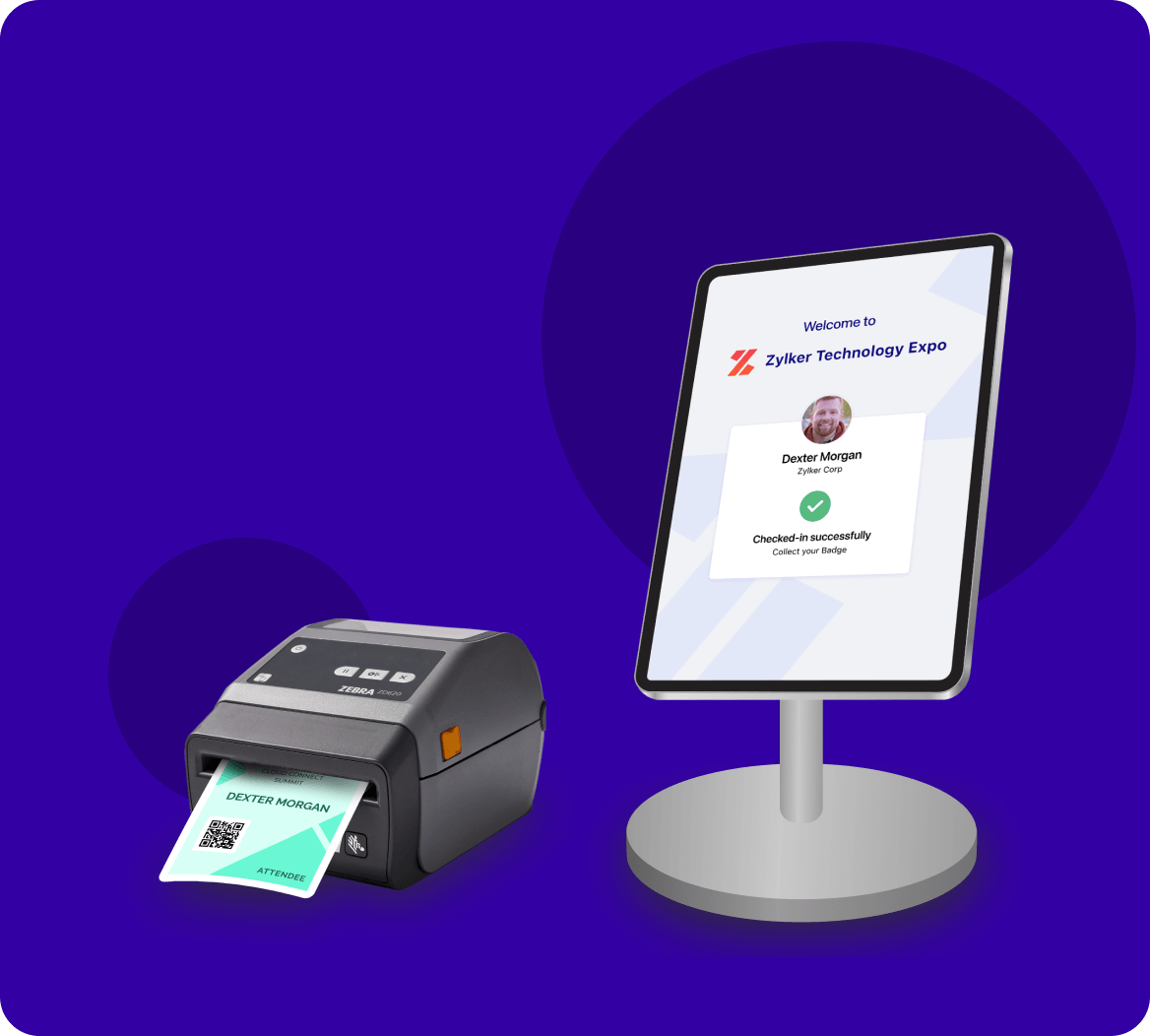 Event check in and bading solution