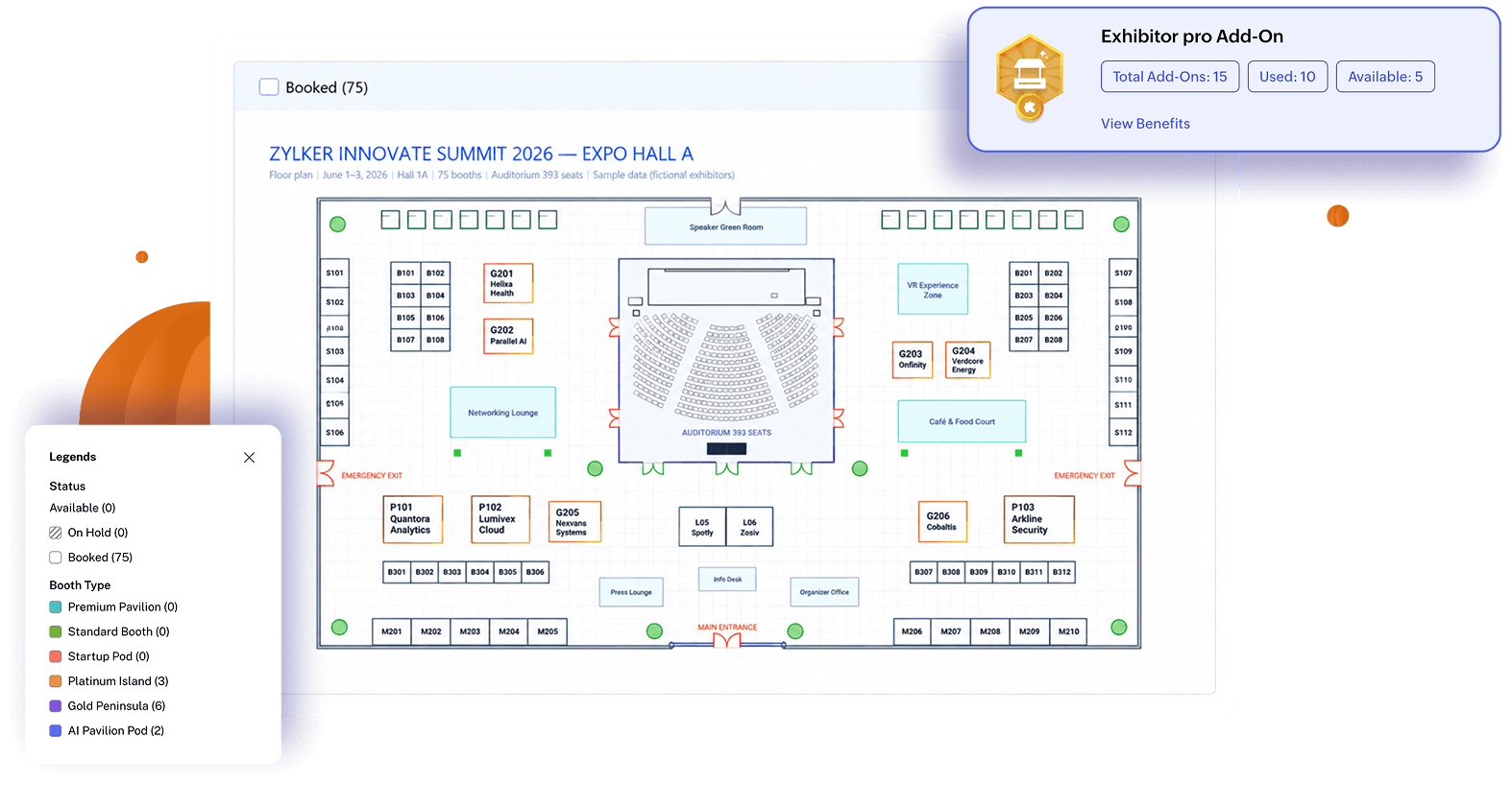 Exhibition management using Zoho Backstage