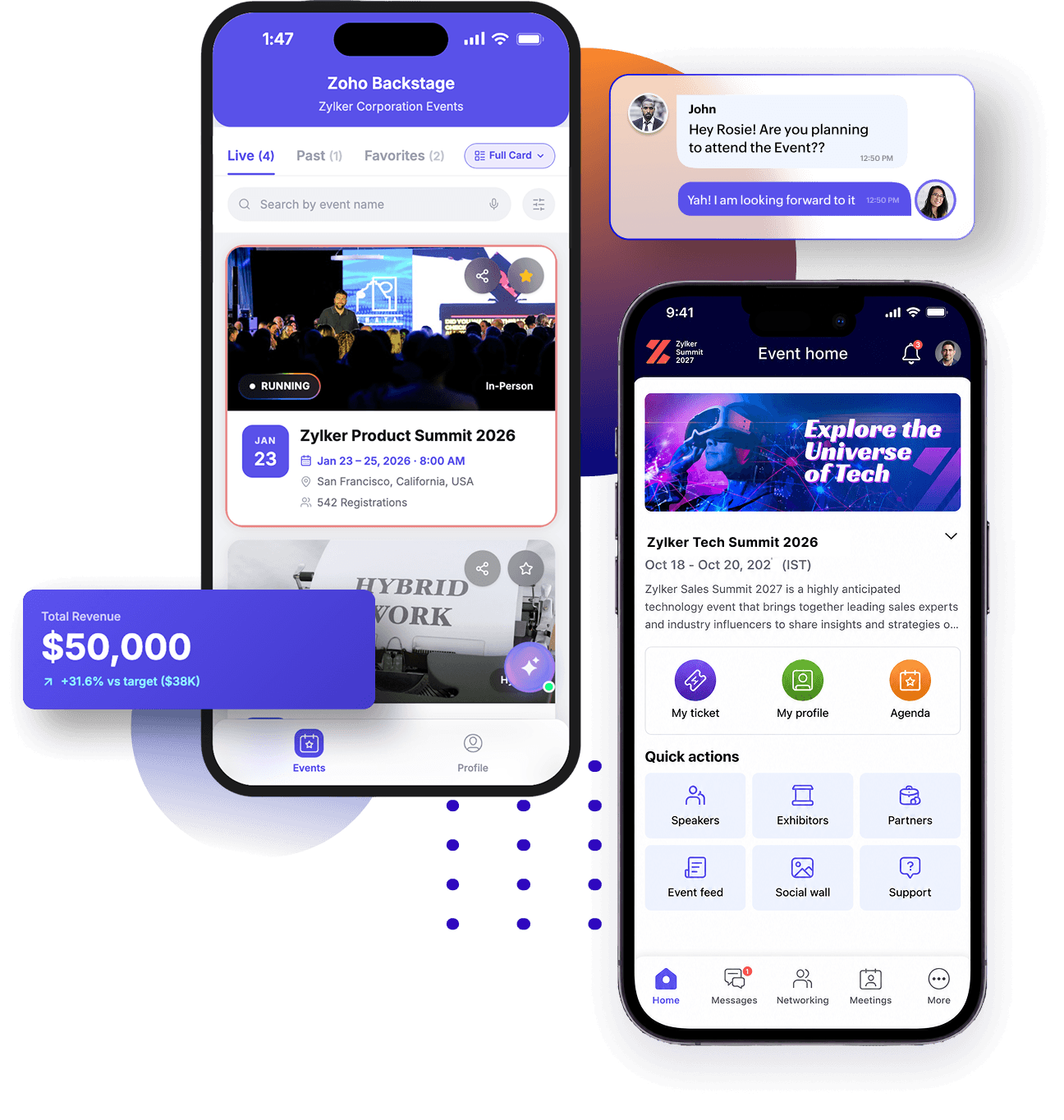Zoho Backstage mobile apps