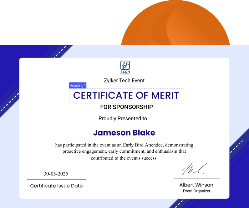 Build professional certificates in minutes