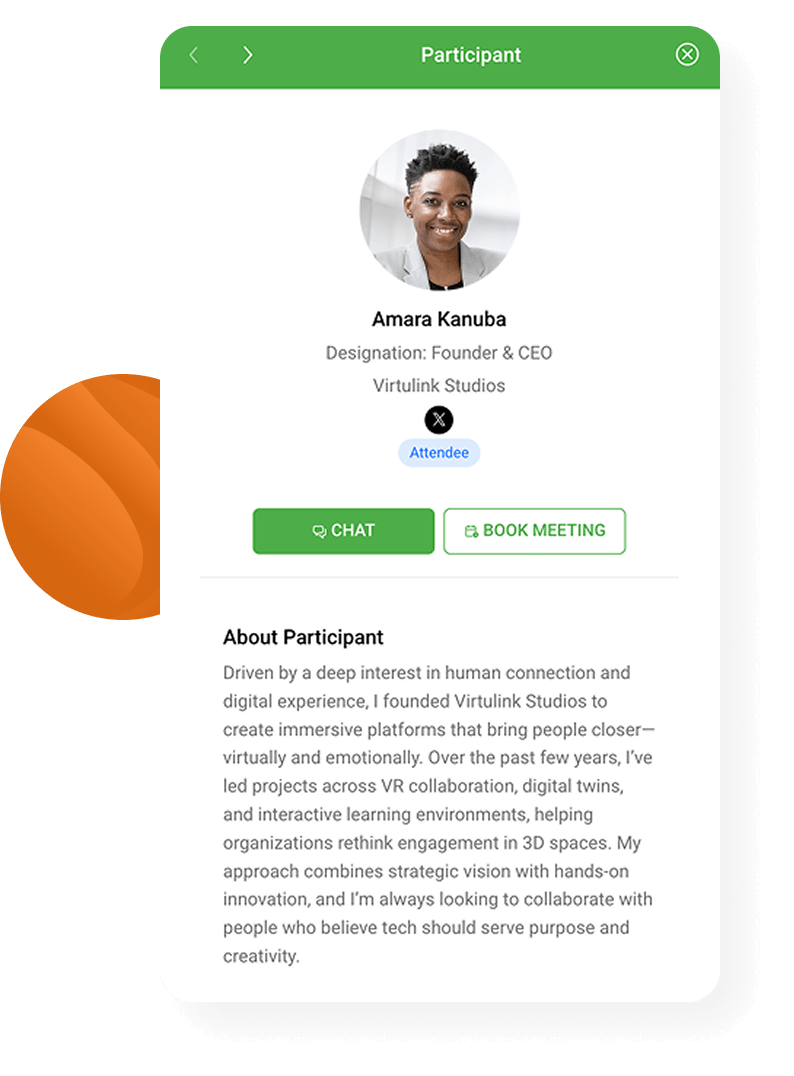 Get attendee profiles to do the introducing