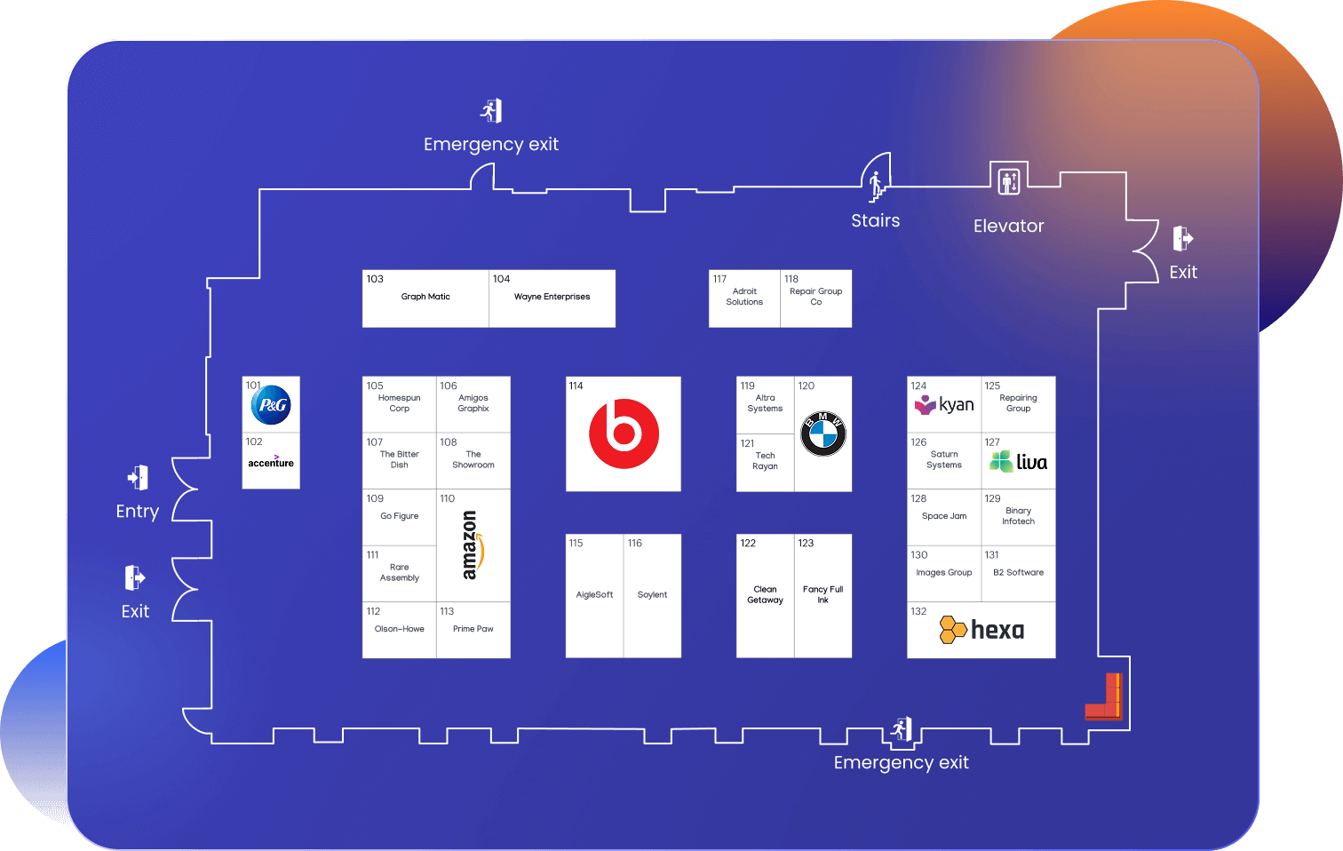 An event floor plan tool to bring your event to life
