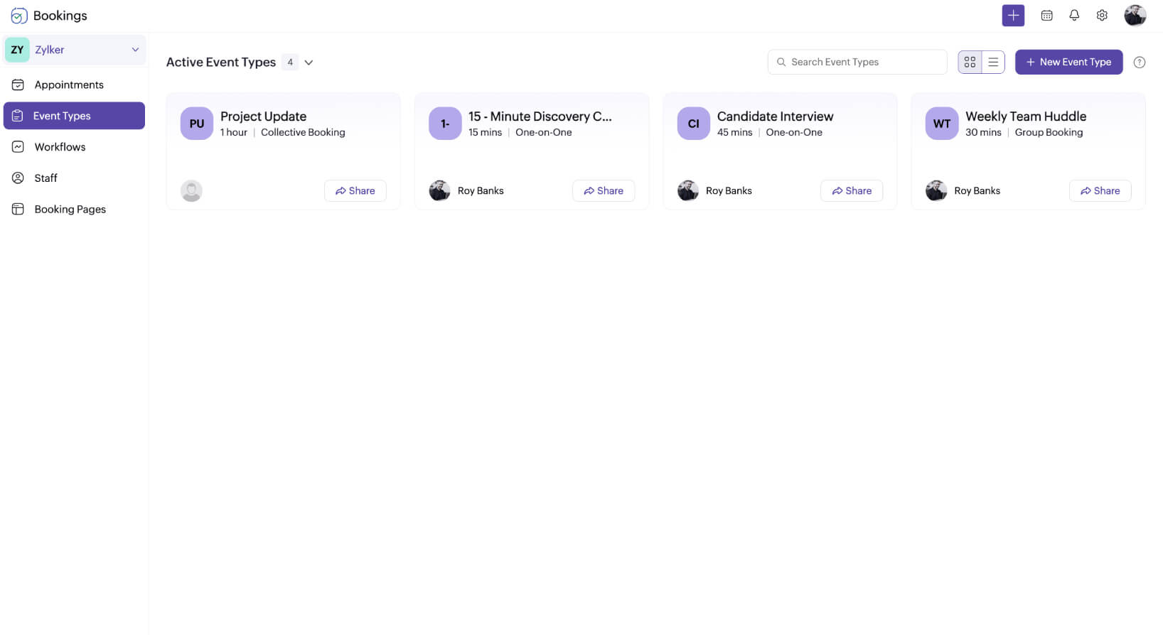 Define meeting purpose with Zoho Bookings Tie meetings to a purpose