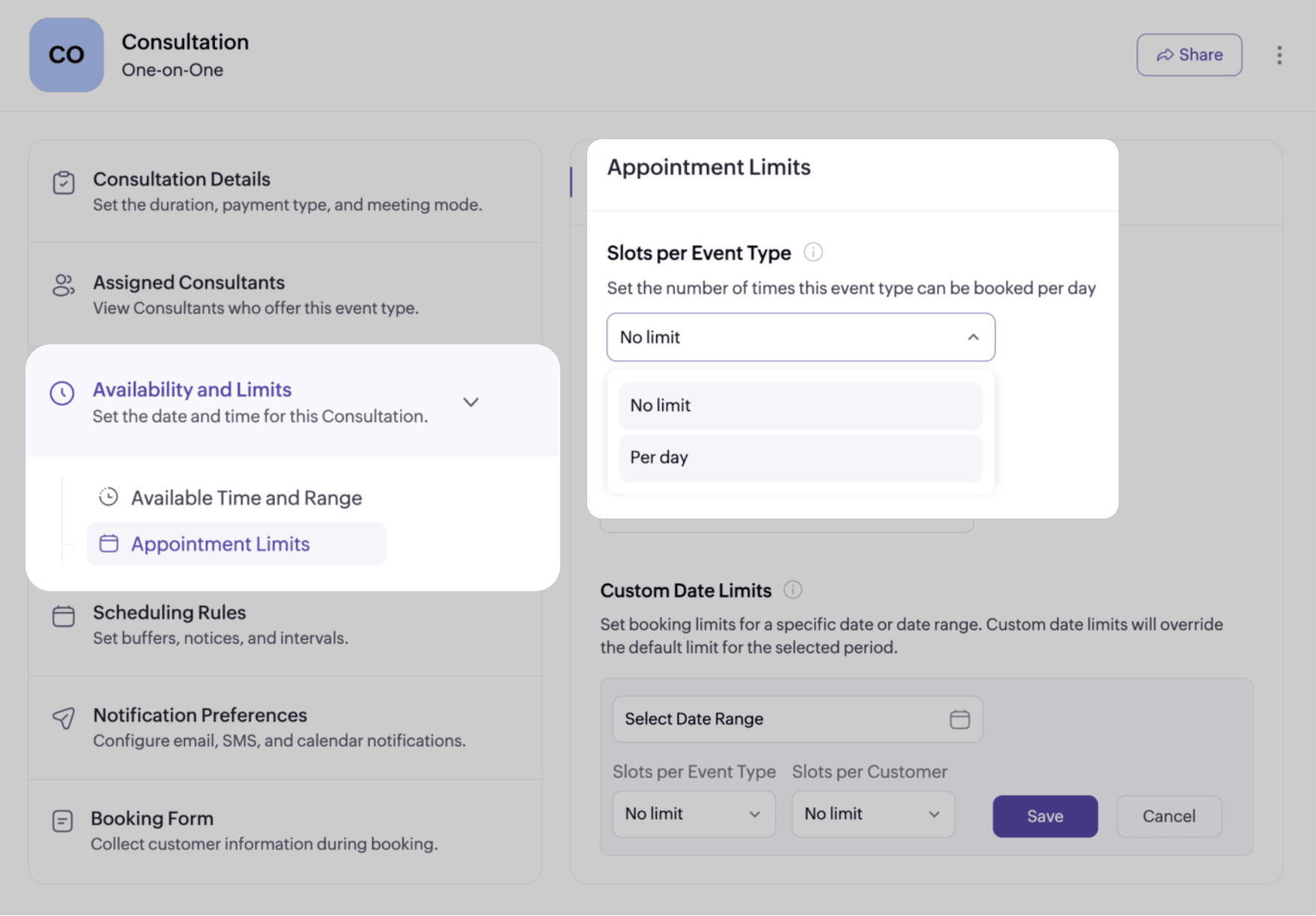 Control your schedule