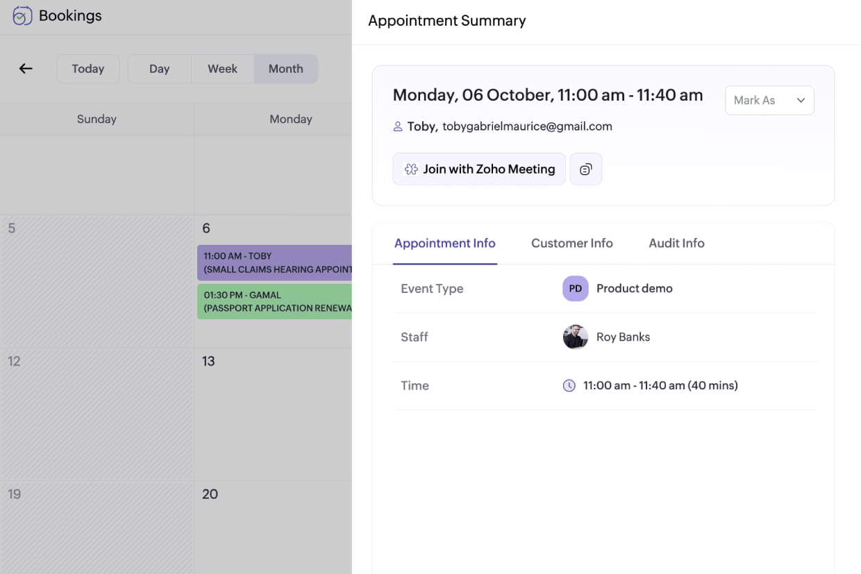 Government scheduling software