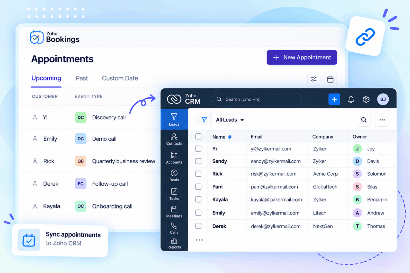 Keep Zoho CRM updated screenshot