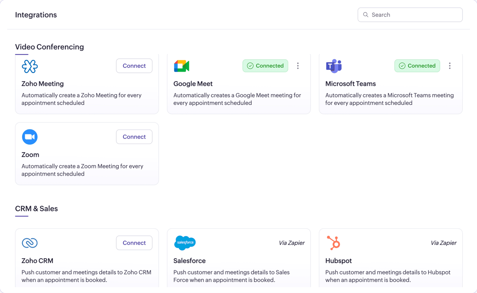 Seamless integrations